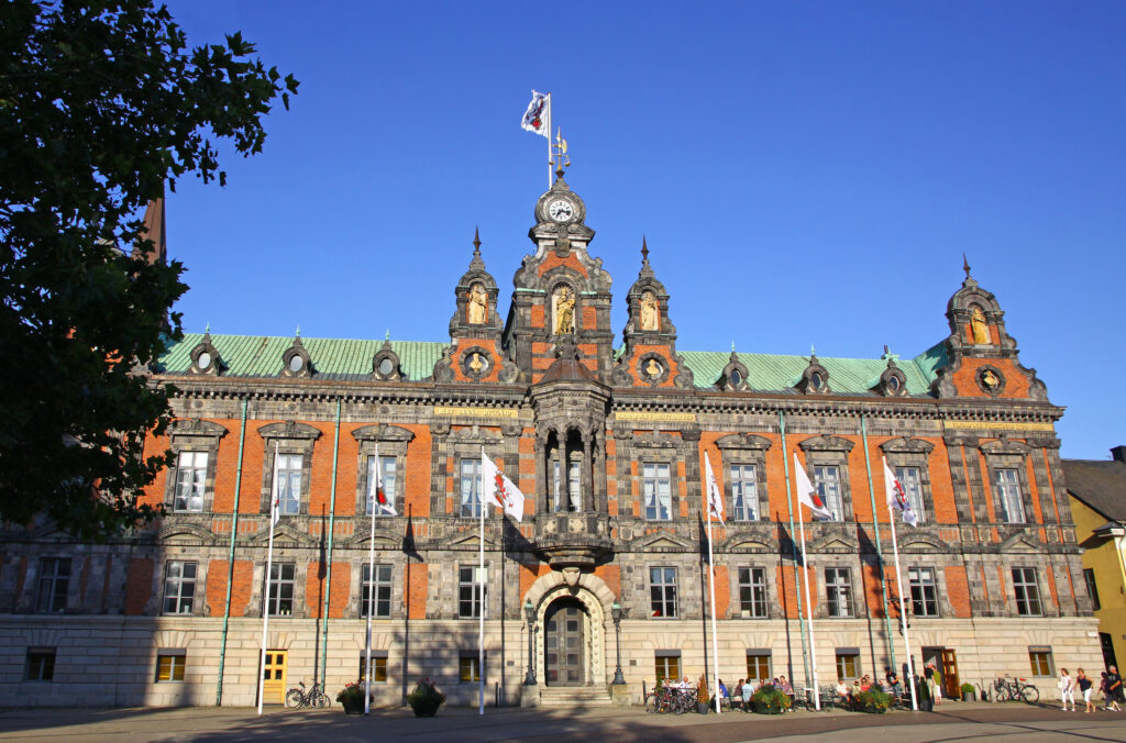 town hall of malmo city, sweden